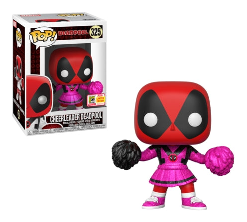 Deadpool: Cheerleader Deadpool (Pink) (Bobble-Head) (SDCC 2018 Exclusive) (325) [POP!] - Funko Sealed