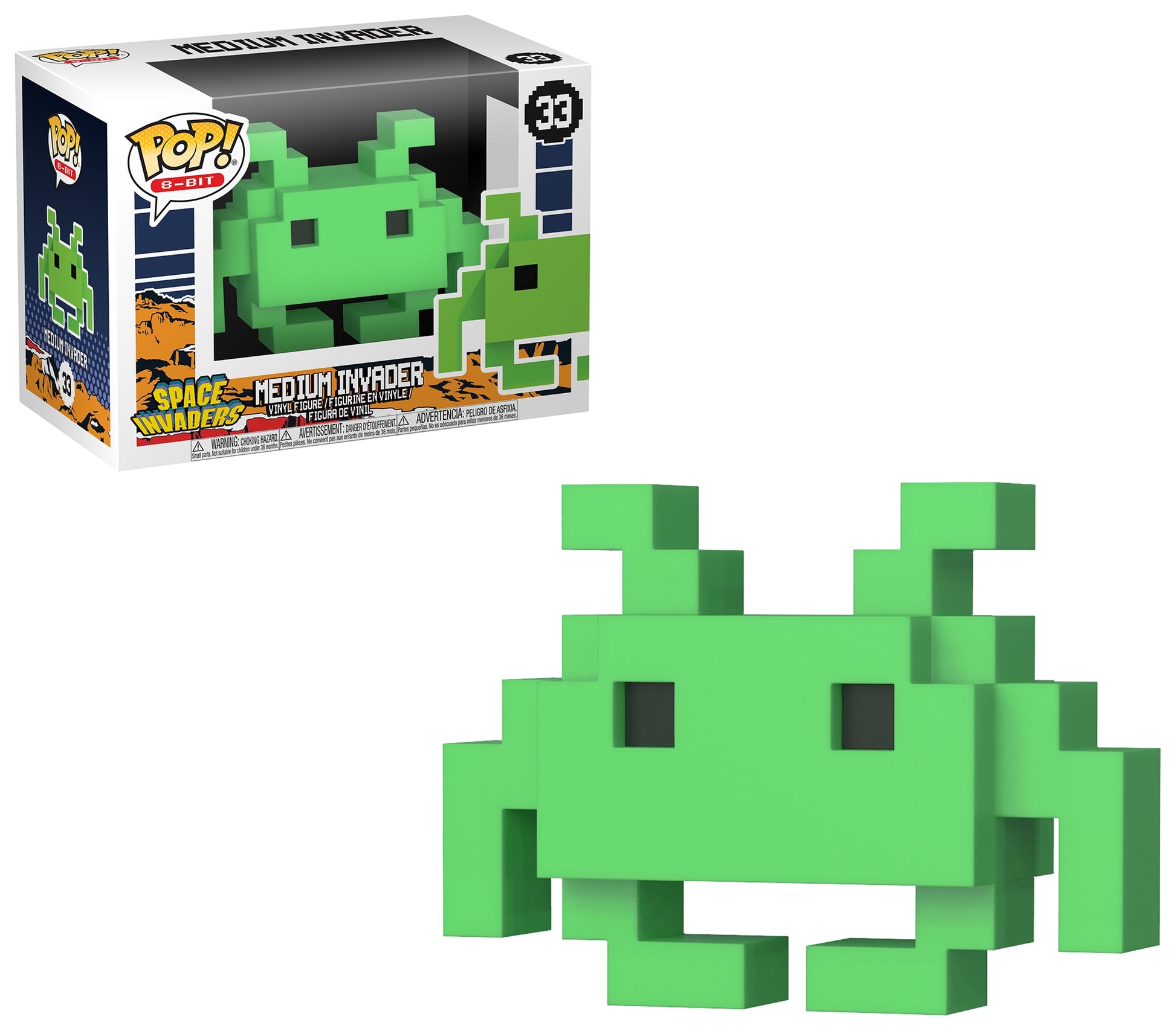 Space Invaders: Medium Invader (Green) (33) [POP!] - Funko Sealed