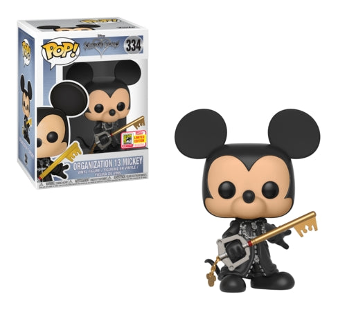Kingdom Hearts: Organization 13 Mickey (Unhooded) (SDCC 2018 Exclusive) (334) [POP!] - Funko Sealed