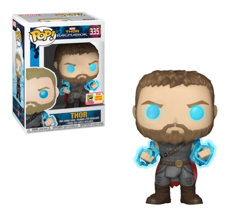Thor: Ragnarok: Thor (Lightning) (Bobble-Head) (SDCC 2018 Exclusive) (335) [POP!] - Funko Sealed