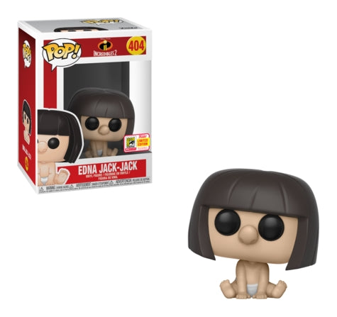 Incredibles 2: Edna Jack-Jack (SDCC 2018 Exclusive) (404) [POP!] - Funko Sealed