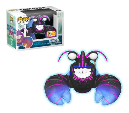 Moana: Tamatoa (Neon Glow) (SDCC 2018 Exclusive) (421) [POP!] - Funko Sealed