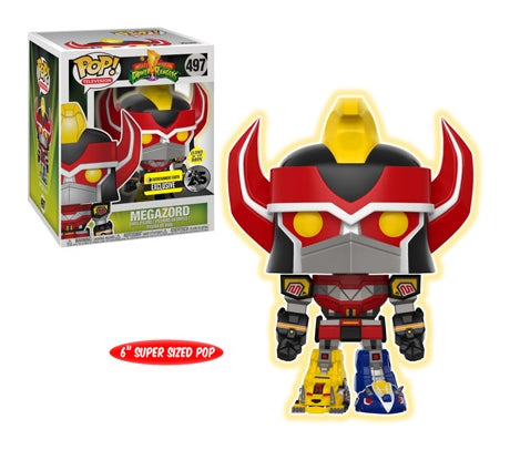 Power Rangers: Megazord Super Sized 6’’ (Glow in the Dark) (Power Morphicon Exclusive) (497) [POP!] - Funko Sealed
