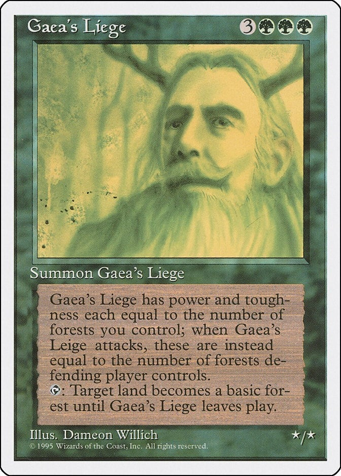 Gaea’s Liege (131) [4ED] - MTG Single