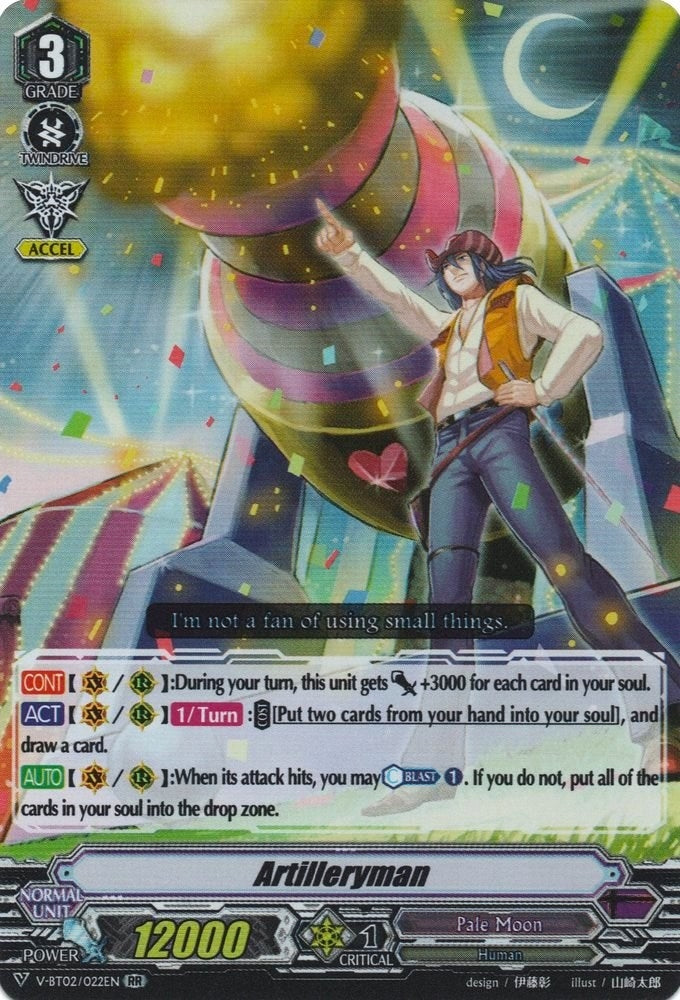 Artilleryman (2022) [V-BT02] - Cardfight Vanguard Single