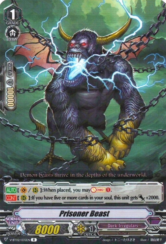 Prisoner Beast (2035) [V-BT02] - Cardfight Vanguard Single