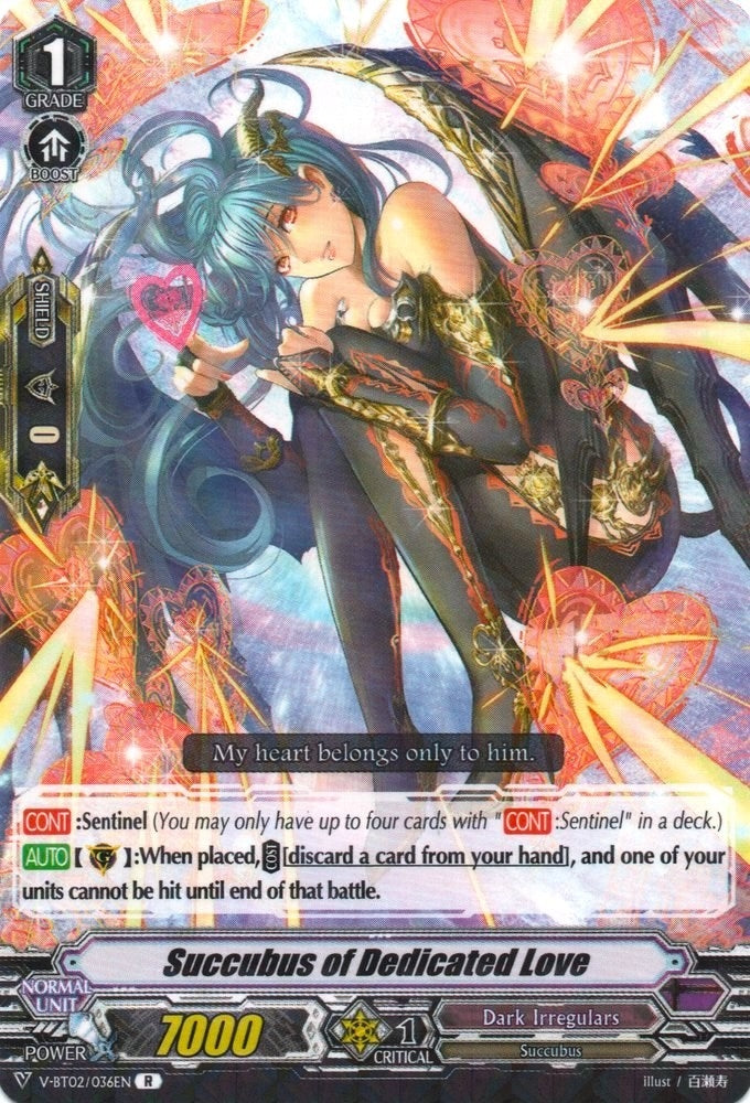 Succubus of Dedicated Love (2036) [V-BT02] - Cardfight Vanguard Single