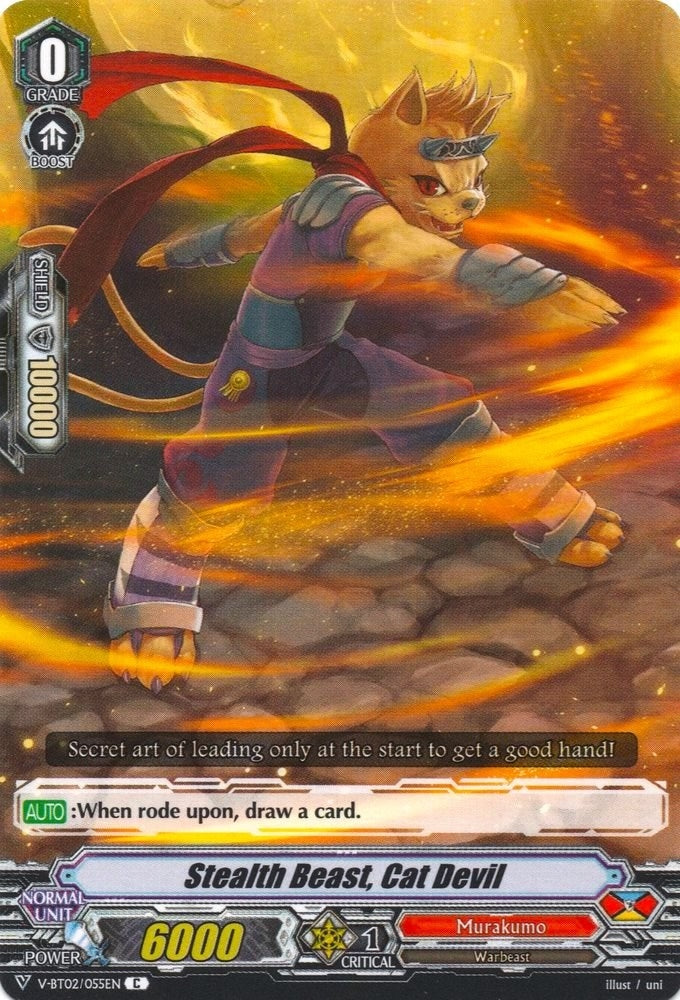 Stealth Beast Cat Devil (2055) [V-BT02] - Cardfight Vanguard Single