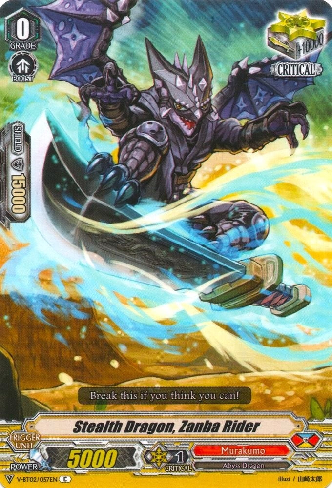 Stealth Dragon Zanba Rider (2057) [V-BT02] - Cardfight Vanguard Single
