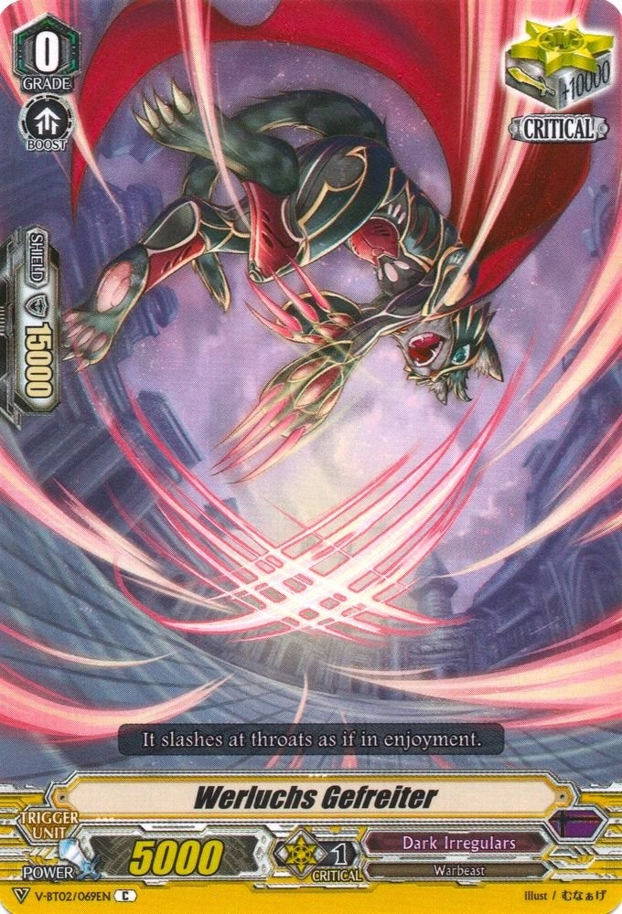 Werluchs Gefreiter (2069) [V-BT02] - Cardfight Vanguard Single