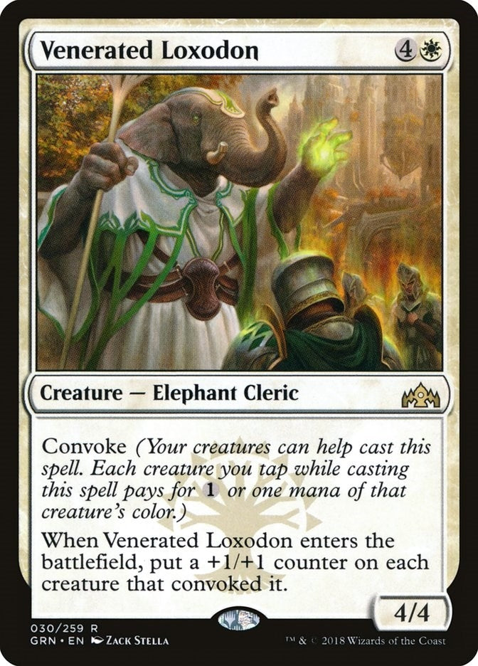 Venerated Loxodon (30) [GRN] - MTG Single