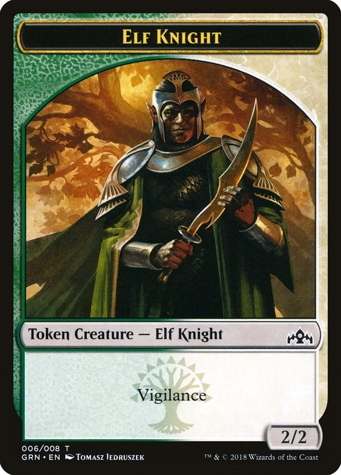 Elf Knight Token (0) [GRN] - MTG Single