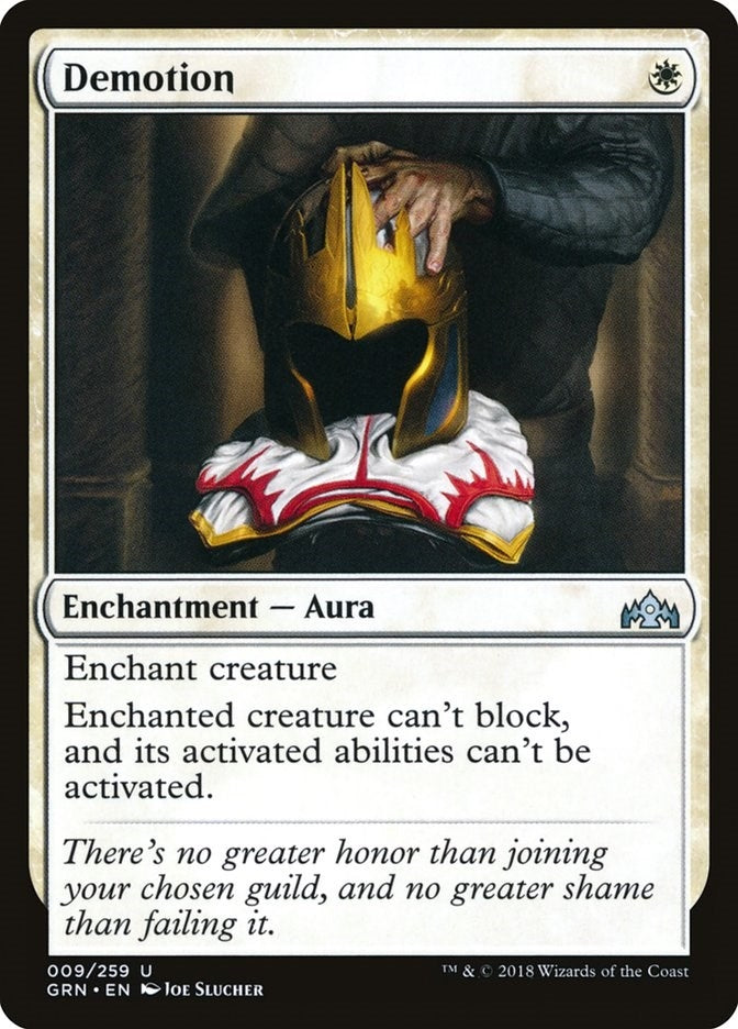 Demotion (9) [GRN] - MTG Single