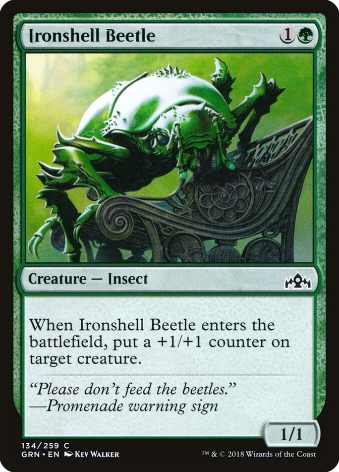 Ironshell Beetle (134) [GRN] - MTG Single