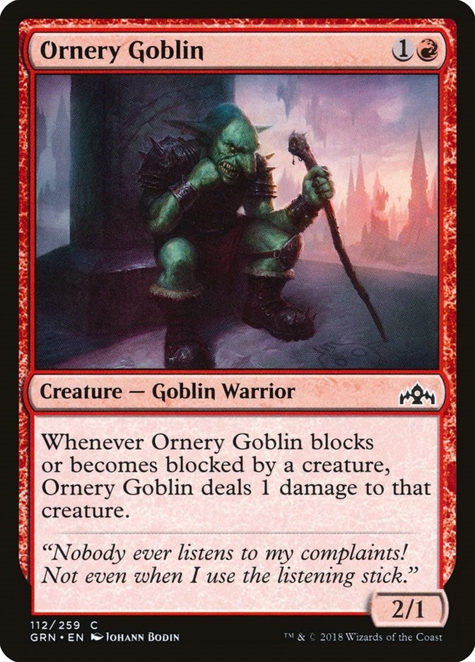 Ornery Goblin (112) [GRN] - MTG Single