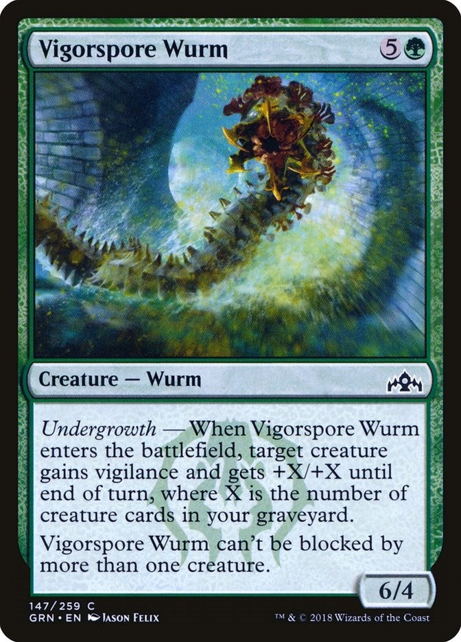 Vigorspore Wurm (147) [GRN] - MTG Single