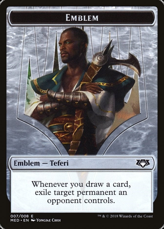 Emblem - Teferi Hero of Dominaria (0) [MED] - MTG Single
