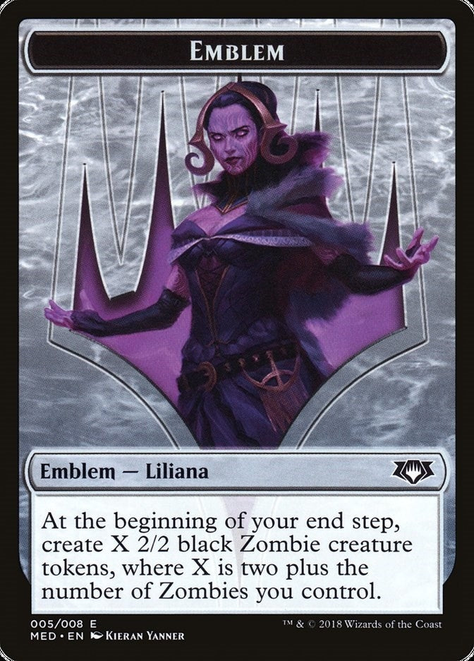 Emblem - Liliana the Last Hope (0) [MED] - MTG Single