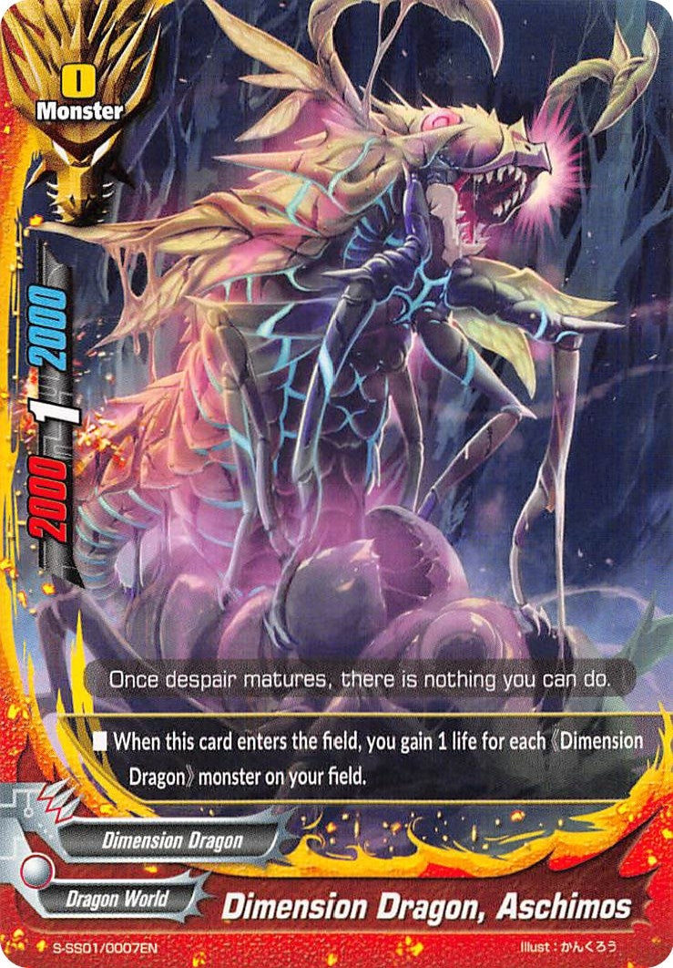 Dimension Dragon Aschimos (10007) [S-SS01] - Future Card BuddyFight Single