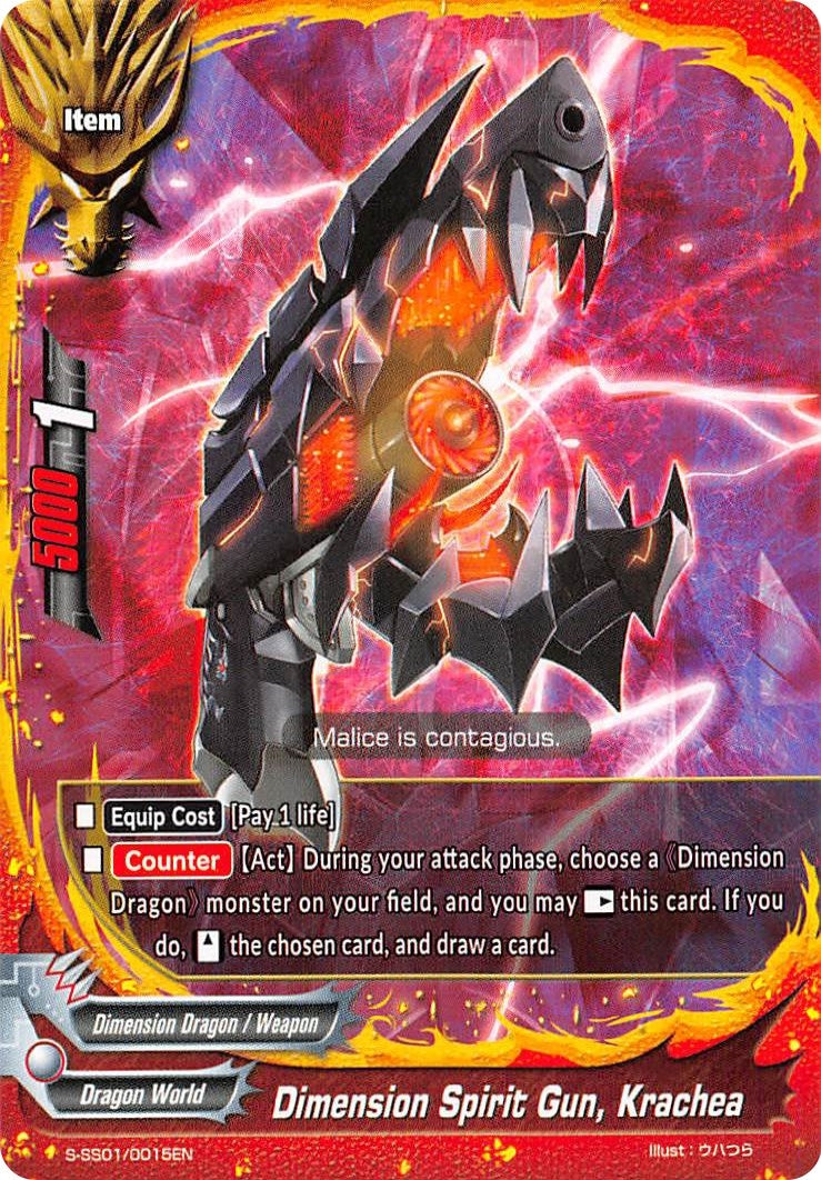 Dimension Spirit Gun Krachea (10015) [S-SS01] - Future Card BuddyFight Single