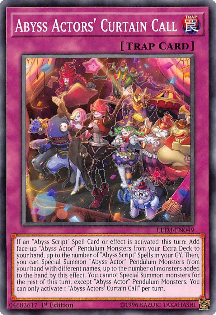 Abyss Actors’ Curtain Call (3049) (LED3) - YuGiOh Single