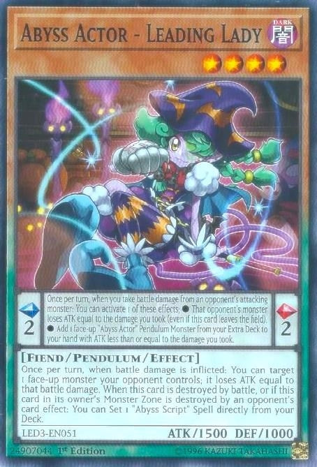 Abyss Actor - Leading Lady (3051) (LED3) - YuGiOh Single