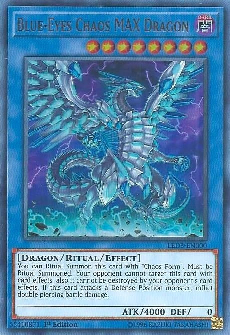 Blue-Eyes Chaos MAX Dragon (3000) (LED3) - YuGiOh Single