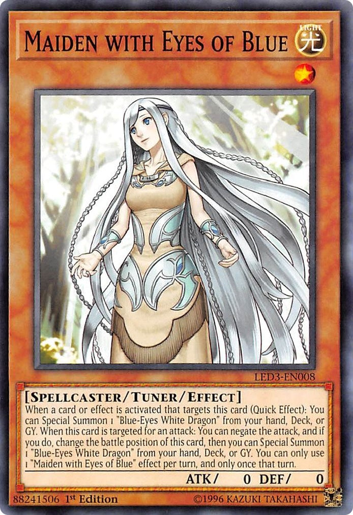 Maiden with Eyes of Blue (3008) (LED3) - YuGiOh Single