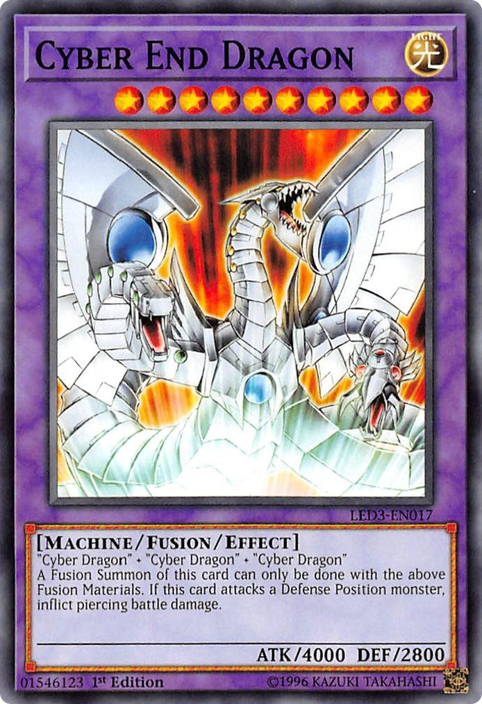 Cyber End Dragon (3017) (LED3) - YuGiOh Single
