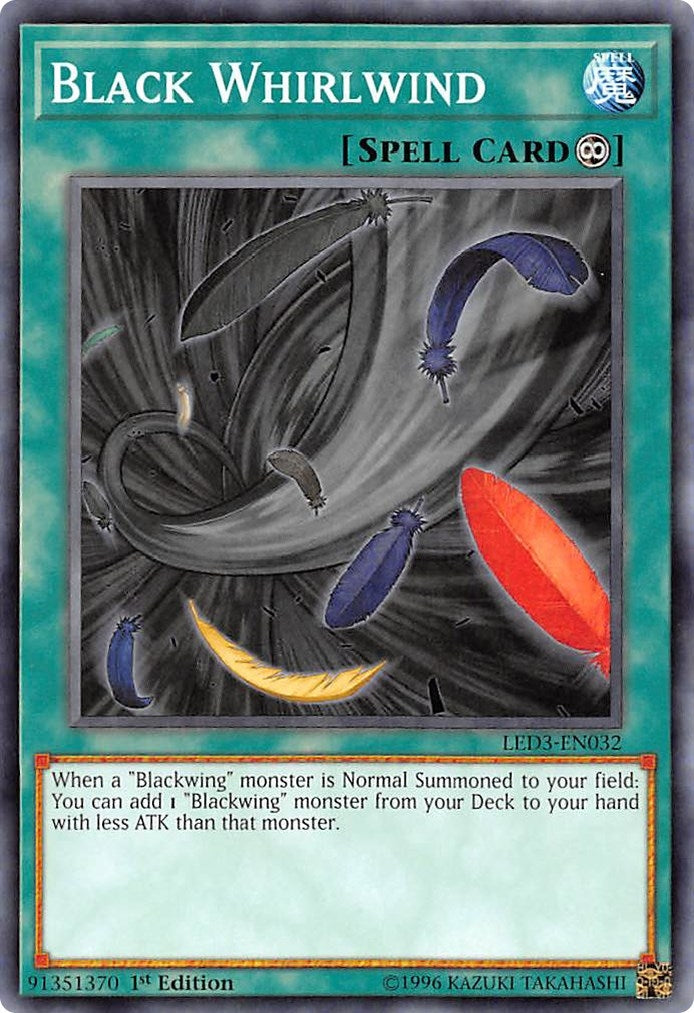 Black Whirlwind (3032) (LED3) - YuGiOh Single