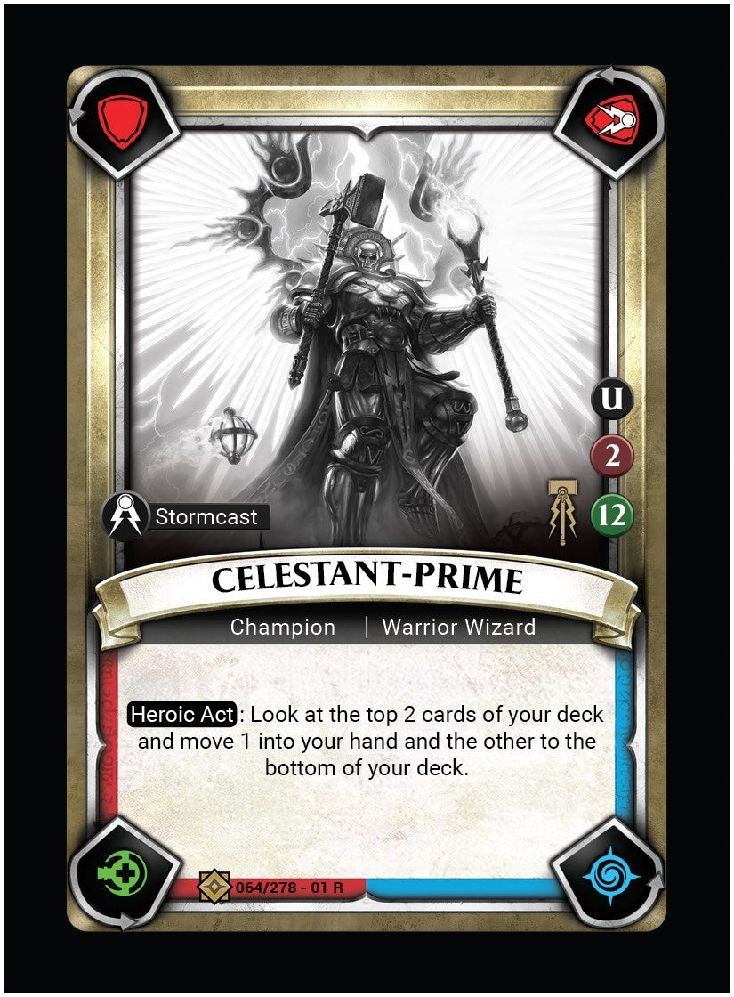 Celestant-Prime (Founder Pack Exclusive) (Unclaimed) (WHAOSC) - Warhammer Age of Sigmar Champions TCG Single
