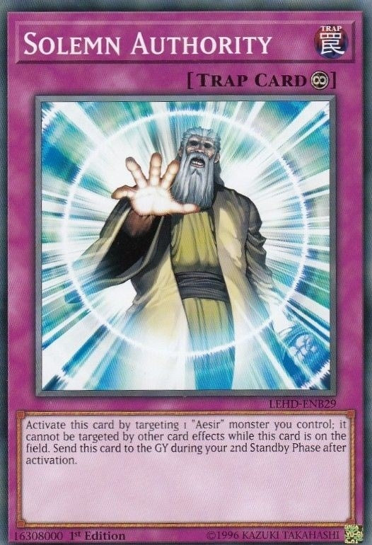 Solemn Authority (29) (LDK4) - YuGiOh Single