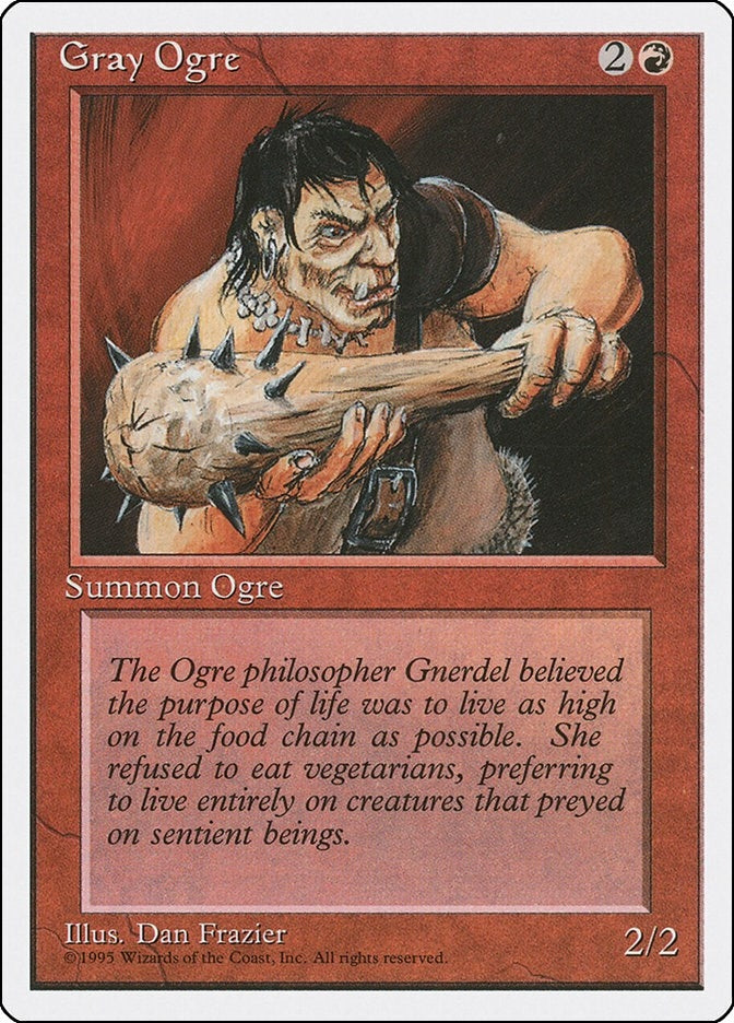 Gray Ogre [4ED] - MTG Single