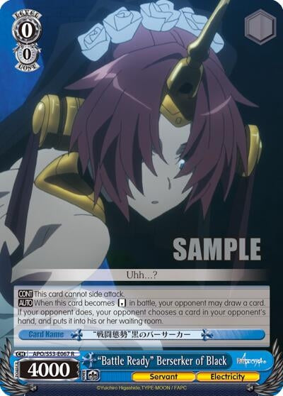 ’Battle Ready’ Berserker of Black (53067) [APO/S53] - Weiss Schwarz Single
