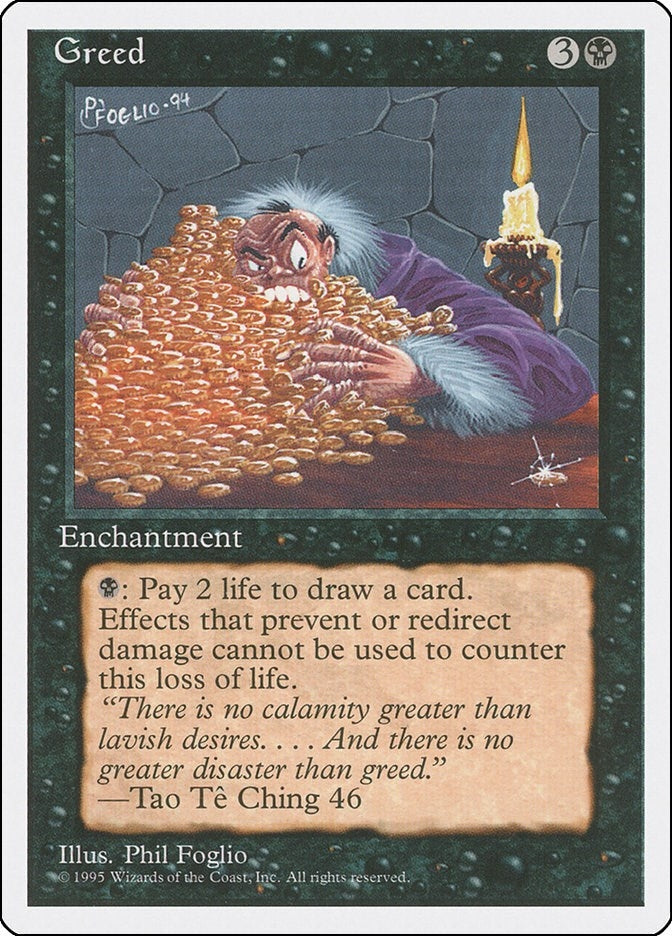 Greed [4ED] - MTG Single