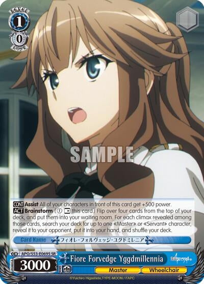 Fiore Forvedge Yggdmillennia (SR) (53069) [APO/S53] - Weiss Schwarz Single