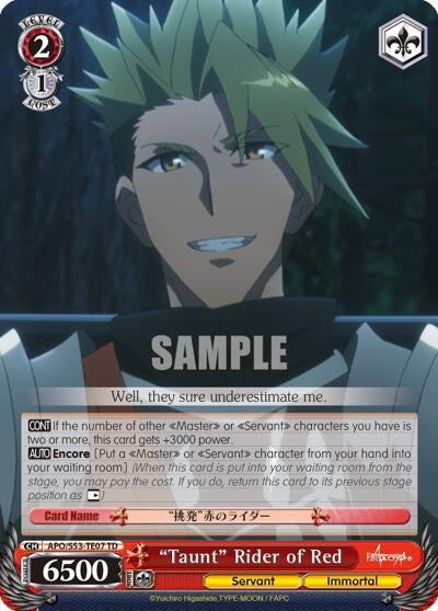 ’Taunt’ Rider of Red (5307) [APO/S53] - Weiss Schwarz Single