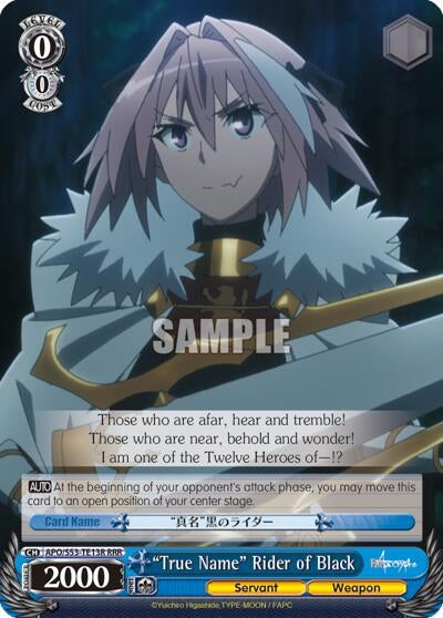 ’True Name’ Rider of Black (RRR) (5313) [APO/S53] - Weiss Schwarz Single