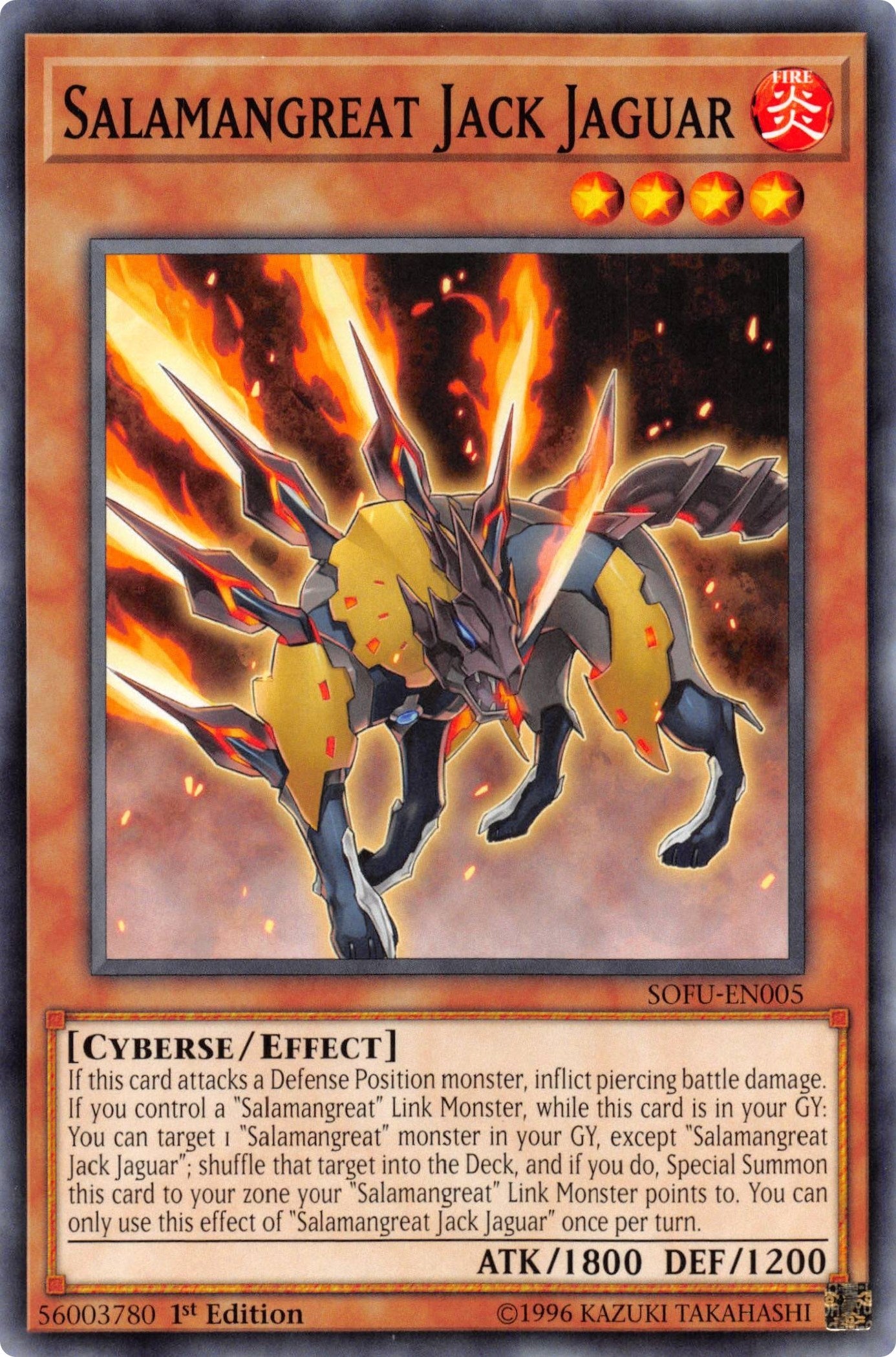 Salamangreat Jack Jaguar (5) (SOFU) - YuGiOh Single