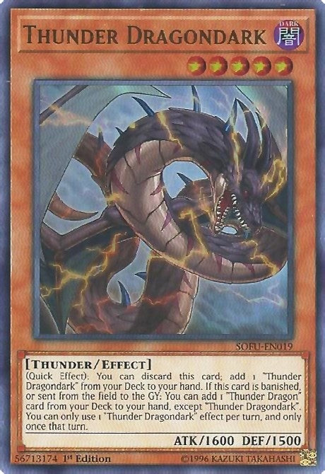 Thunder Dragondark (19) (SOFU) - YuGiOh Single