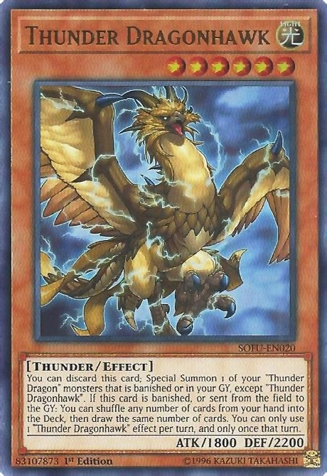 Thunder Dragonhawk (20) (SOFU) - YuGiOh Single