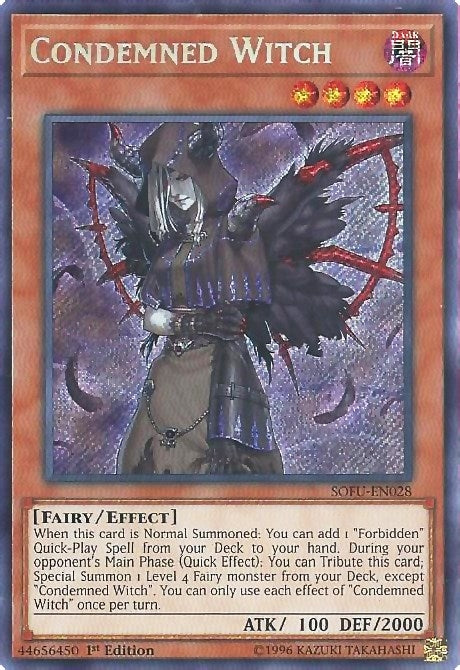 Condemned Witch (28) (SOFU) - YuGiOh Single