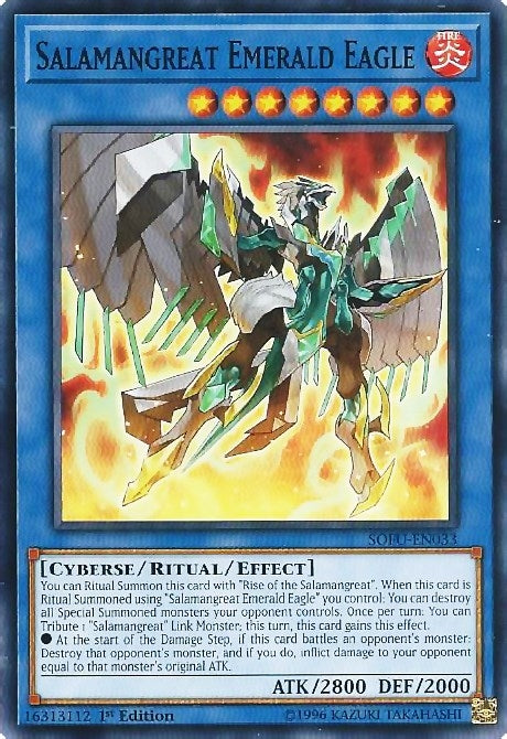 Salamangreat Emerald Eagle (33) (SOFU) - YuGiOh Single