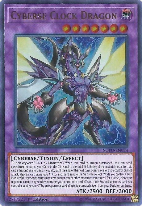 Cyberse Clock Dragon (34) (SOFU) - YuGiOh Single