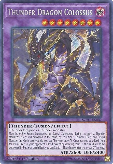 Thunder Dragon Colossus (37) (SOFU) - YuGiOh Single
