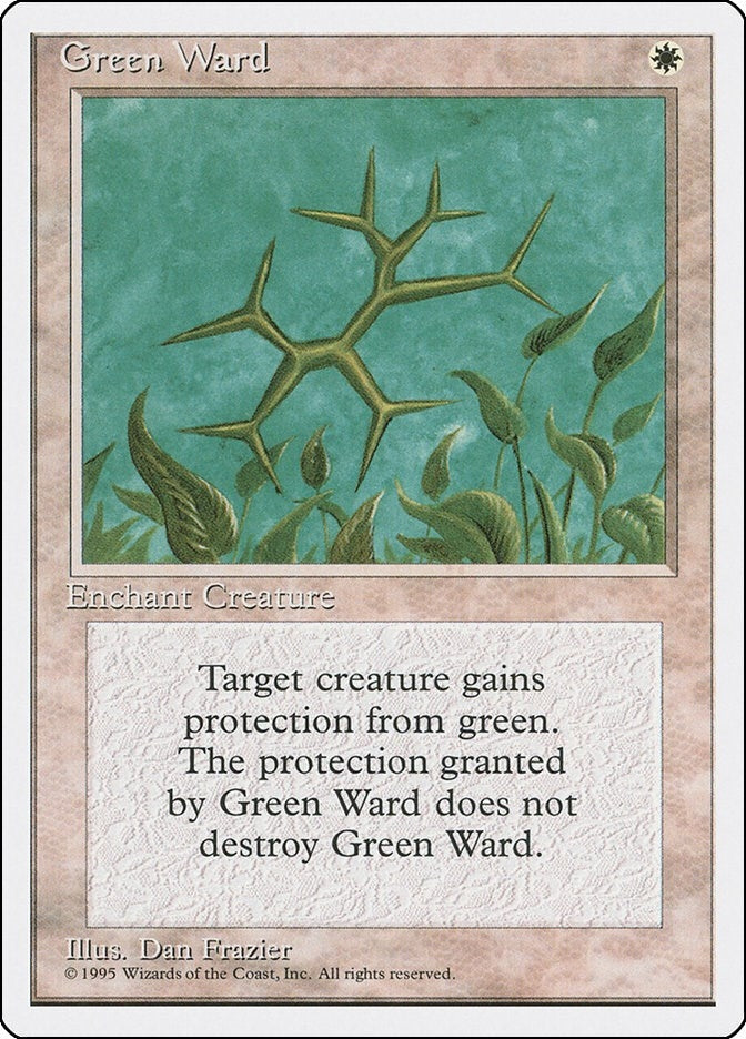 Green Ward [4ED] - MTG Single