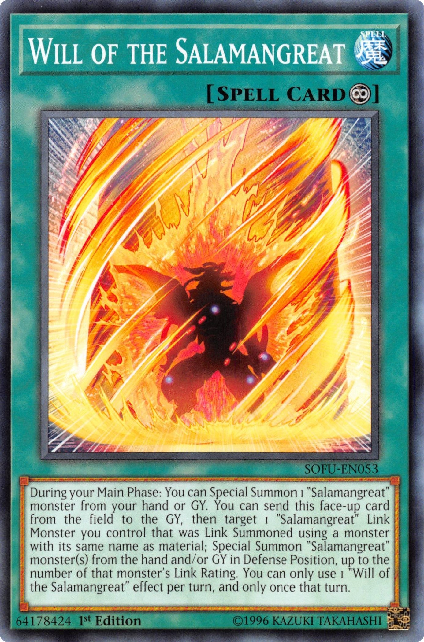 Will of the Salamangreat (53) (SOFU) - YuGiOh Single