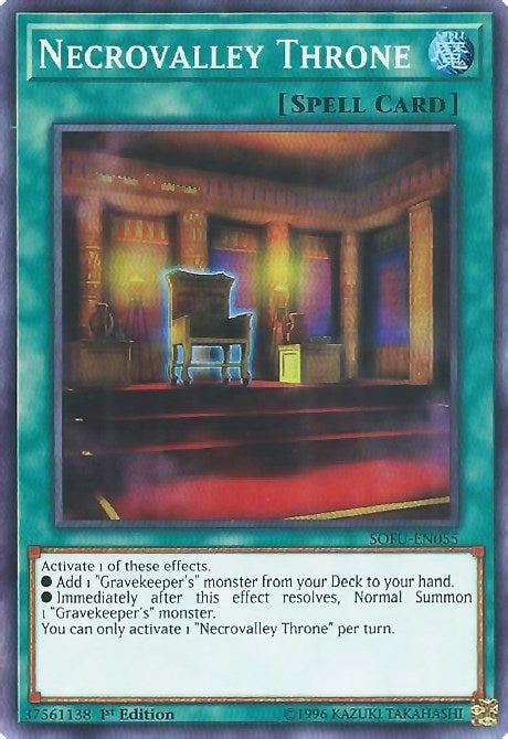 Necrovalley Throne (55) (SOFU) - YuGiOh Single