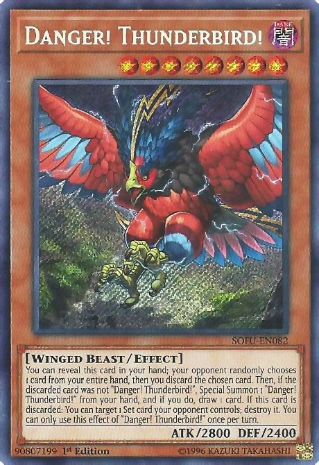 Danger! Thunderbird! (82) (SOFU) - YuGiOh Single
