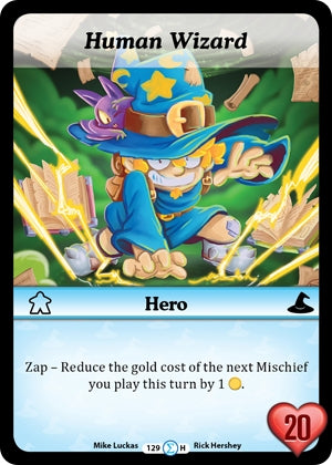 Human Wizard (Foil) (129) [MUNFF] - Munchkin CCG Single